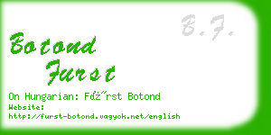 botond furst business card